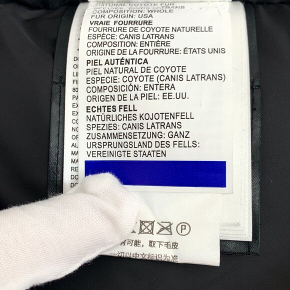 Canada Goose Arctic Program Black Parka With Fur Hood For Men - Picture 6 of 8